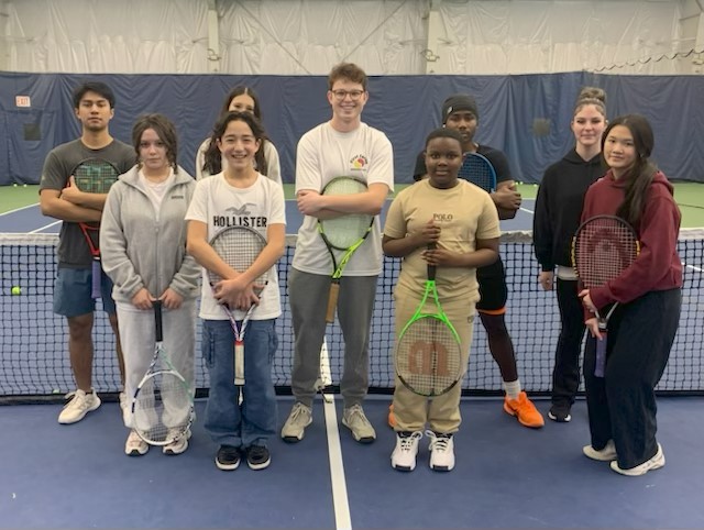First Serve Bridgeport students indoors